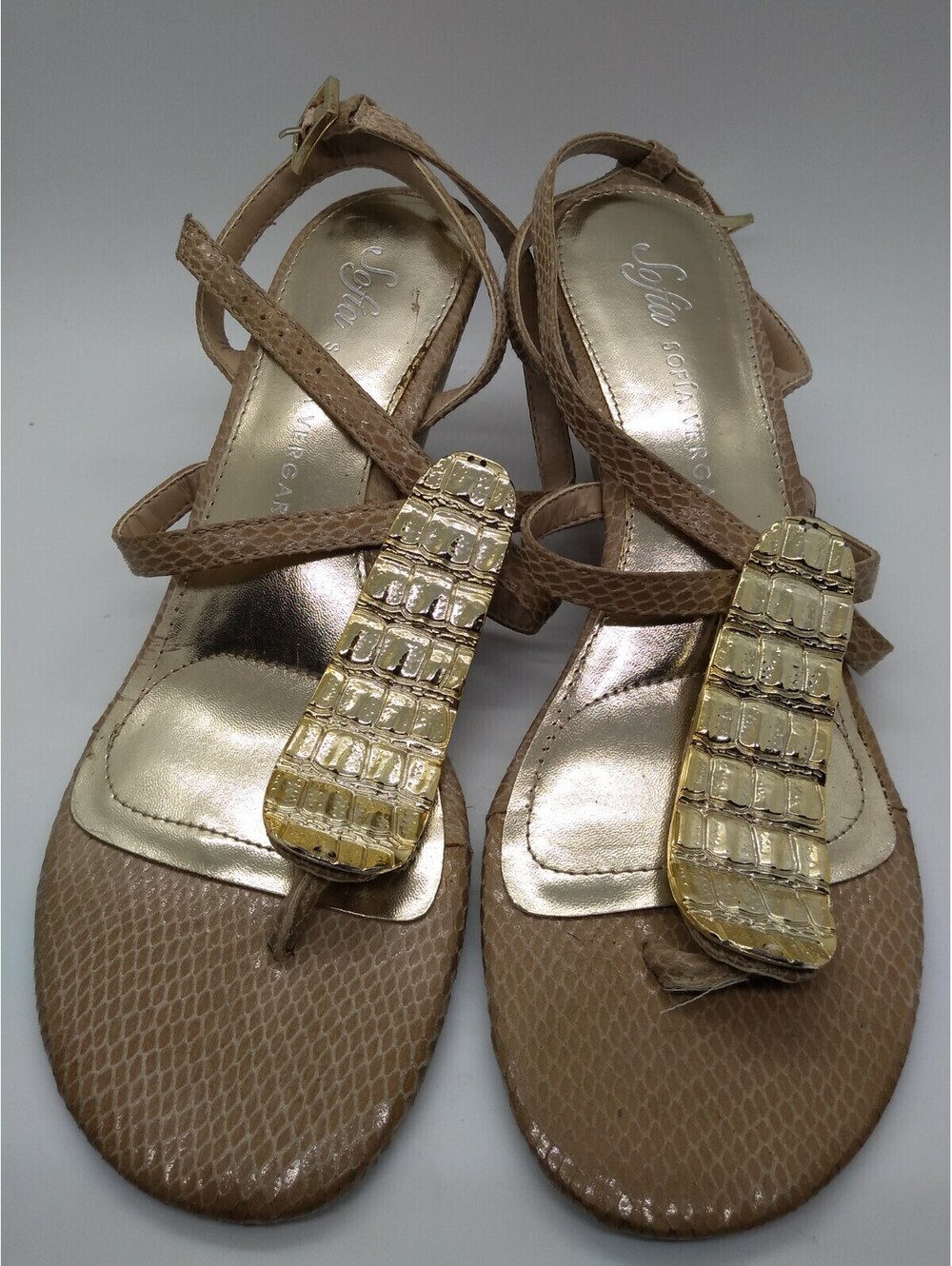 Sofia Vergara Sandals Size 8 Wedge Heels 202